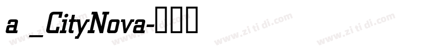 a _CityNova字体转换